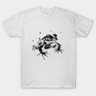 Frog Sumie painting Japanese art style T-Shirt